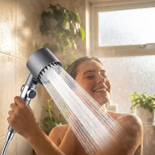 High Pressure Showerhead in use, lifestyle